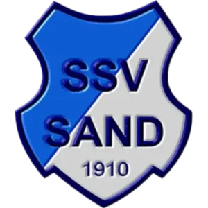 Blauweißes Wappenlogo vom SSV Sand 1910